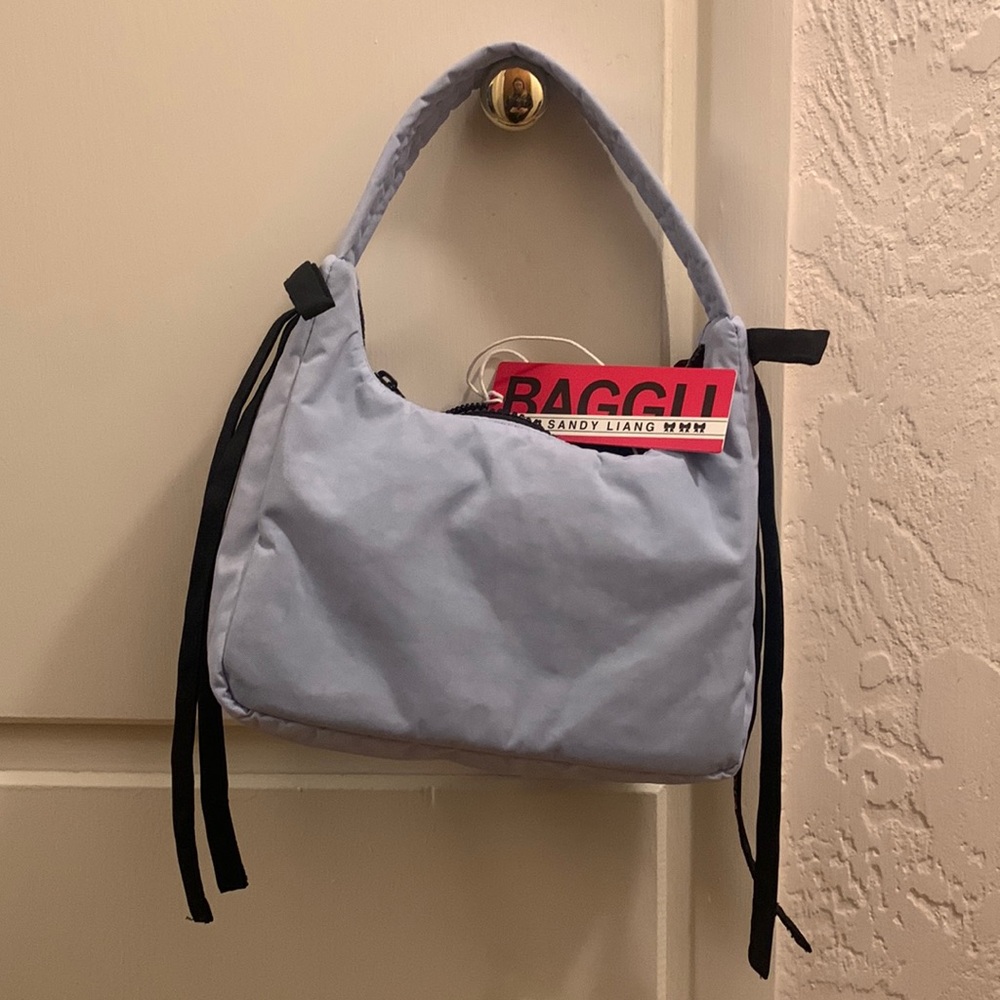 Baggu Sandy Liang Mini Bow Bag, Baby Blue